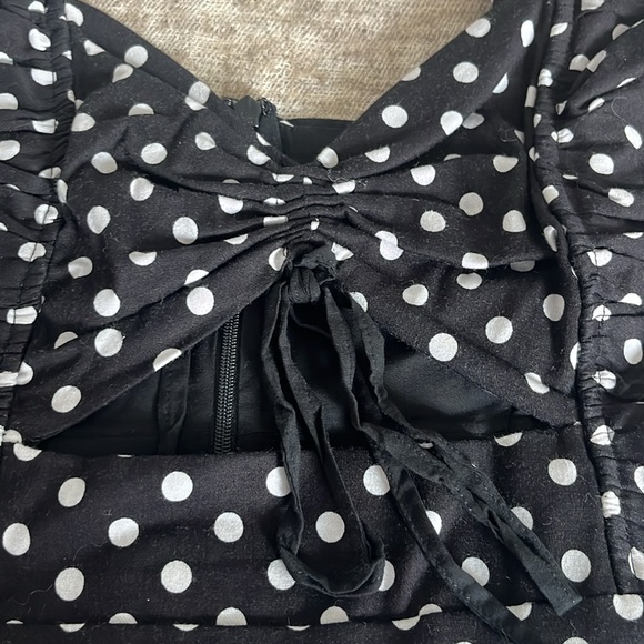 Majorelle Black and White Polka Dot Dress - Picture 7 of 16